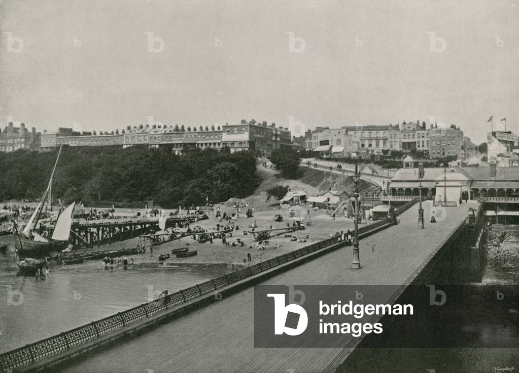 Southend, from the Pier (b/w photo)