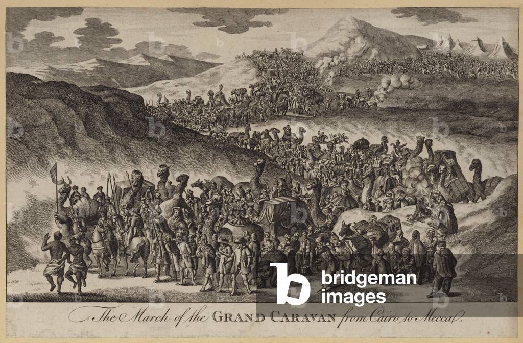 The March of the Grand Caravan from Cairo to Mecca (engraving)