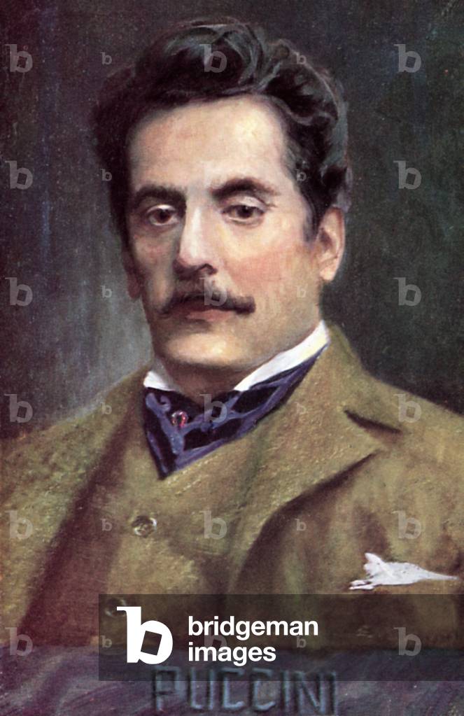 Giacomo Puccini (colour litho)