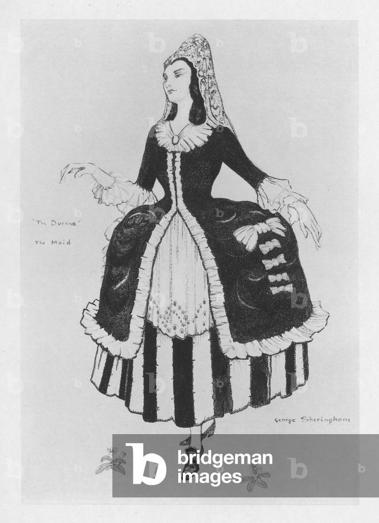 Illustration for The Duenna by Sheridan (colour litho)