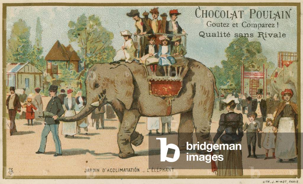 Chocolat Poulain trade card (chromolitho)