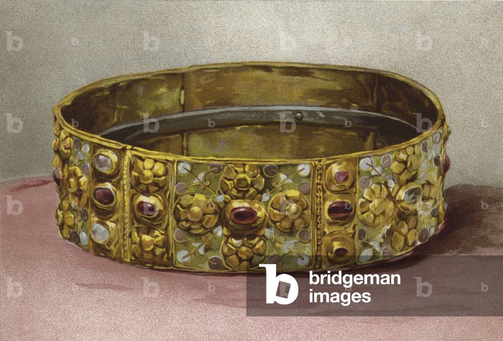 Couronne de Rois Lombards, dite Couronne de Fer (chromolitho)