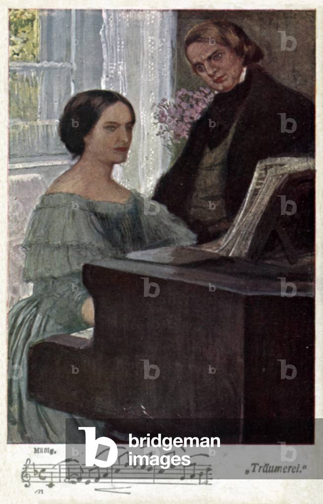 Robert Schumann, Traumerei (colour litho)