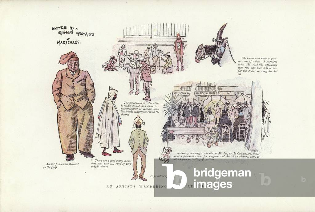 An artist's wanderings, at Marseilles (colour litho)