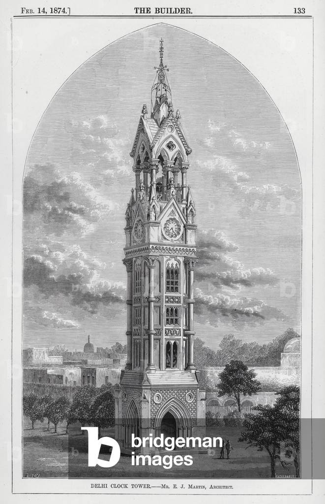 Delhi Clock Tower (engraving)