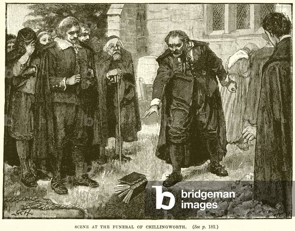 Scene at the Funeral of Chillingworth (engraving)