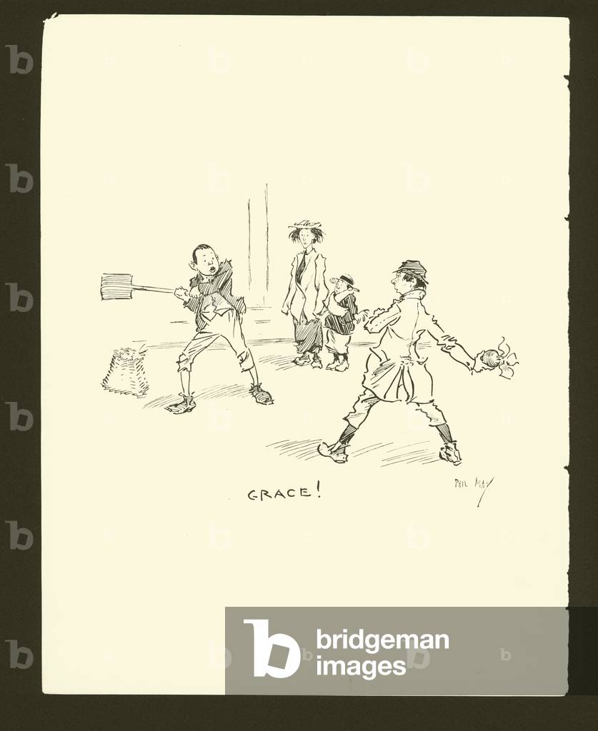 Illustration for Phil May's Gutter-Snipes (lithograph)