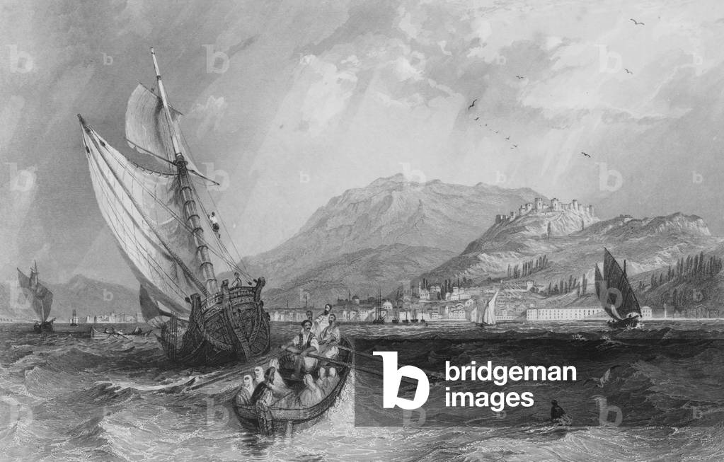 Smyrna, from the Harbour, Asia Minor (engraving)