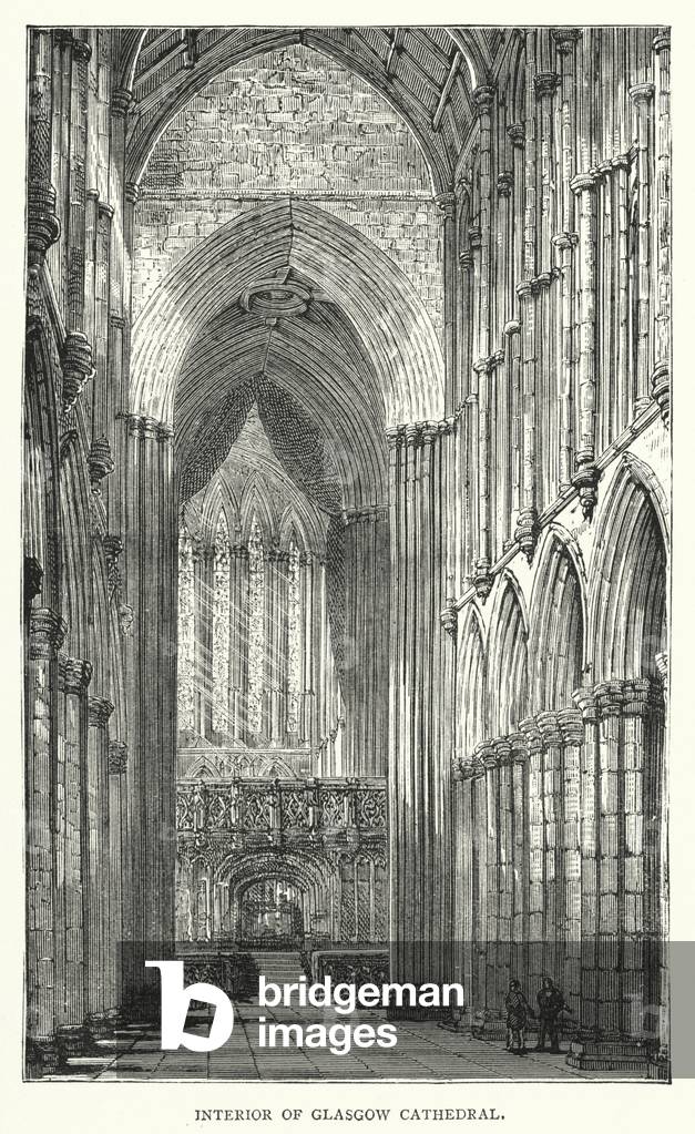 Interior of Glasgow Cathedral (engraving)
