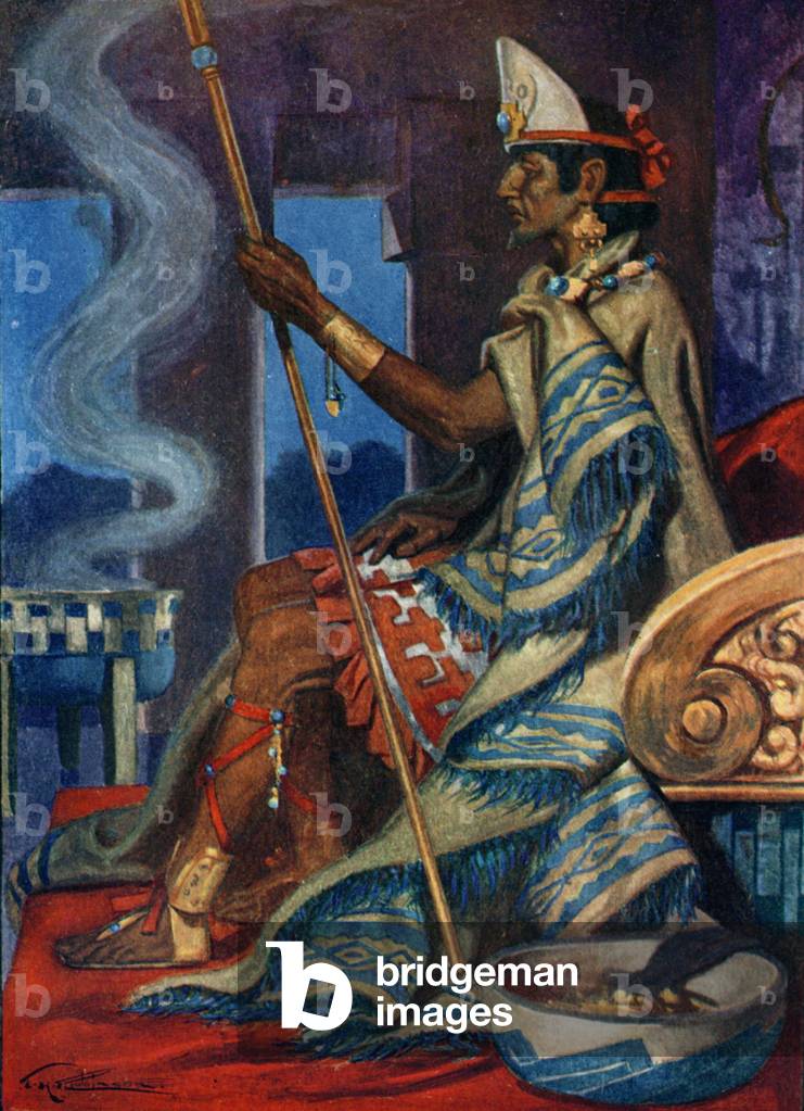 Montezuma (colour litho)