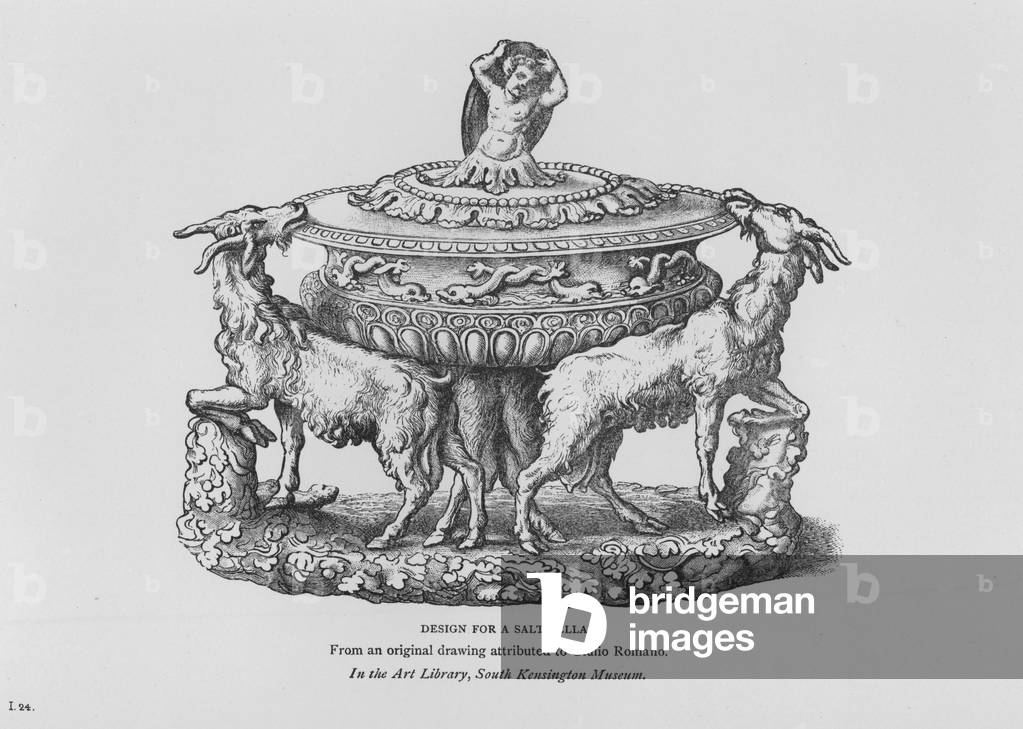 Victoria And Albert Museum: Design for a Salt Cellar (engraving)