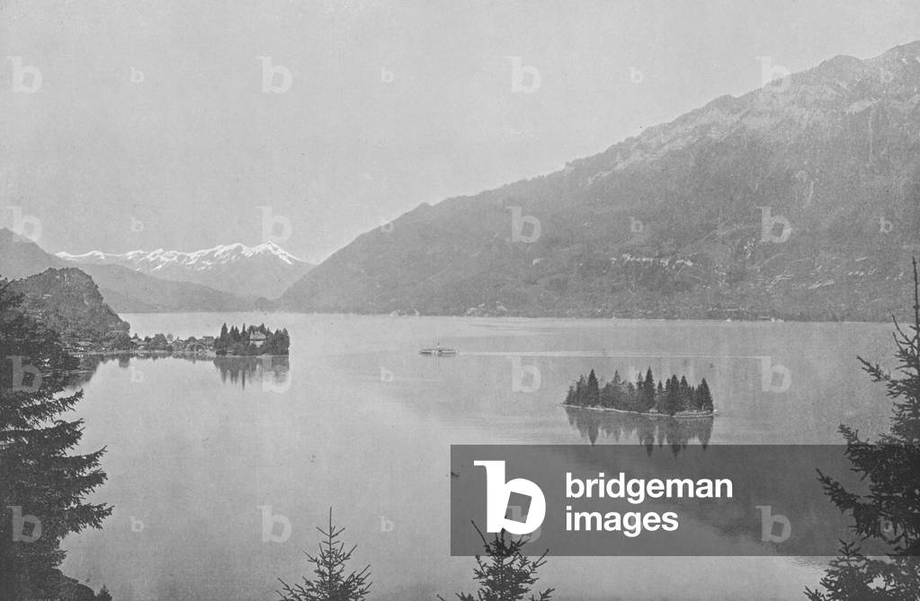 Iseltwald, Lac de Brienz (b/w photo)