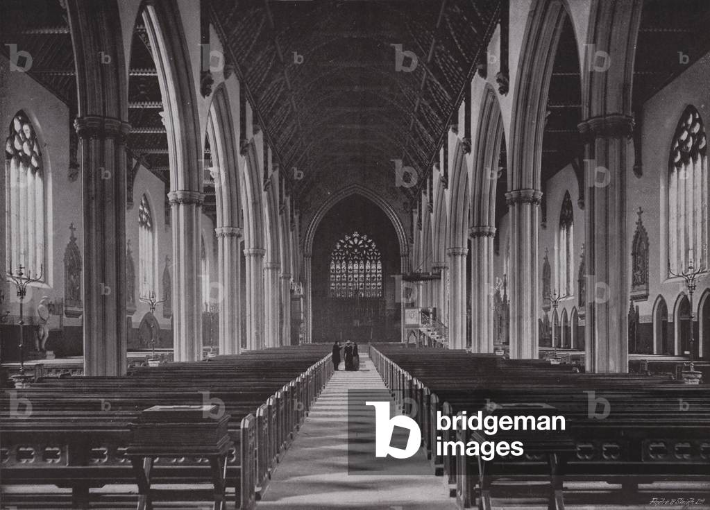 St George's Cathedral, Southwark (b/w photo)