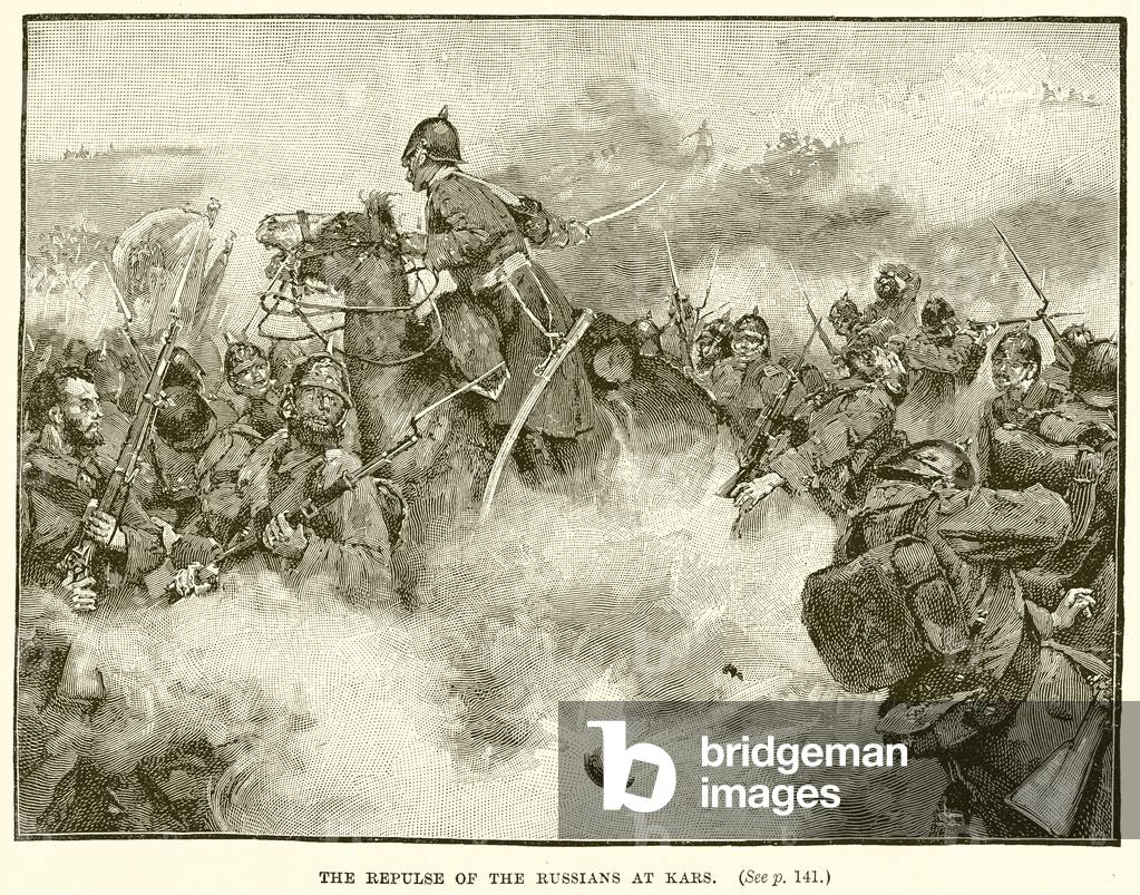 The Repulse of the Russians at Kars (engraving)