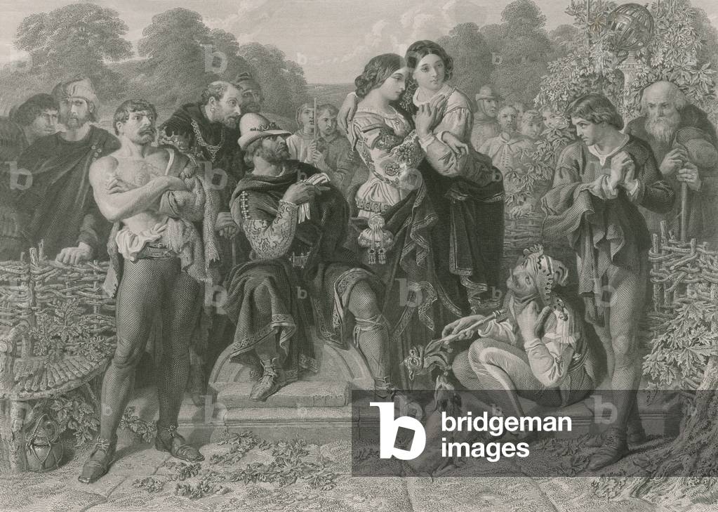 Orlando and the Wrestler, As You Like It (engraving)