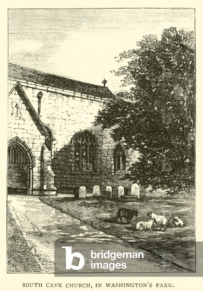 South Cave Church, in Washington's Park (engraving)