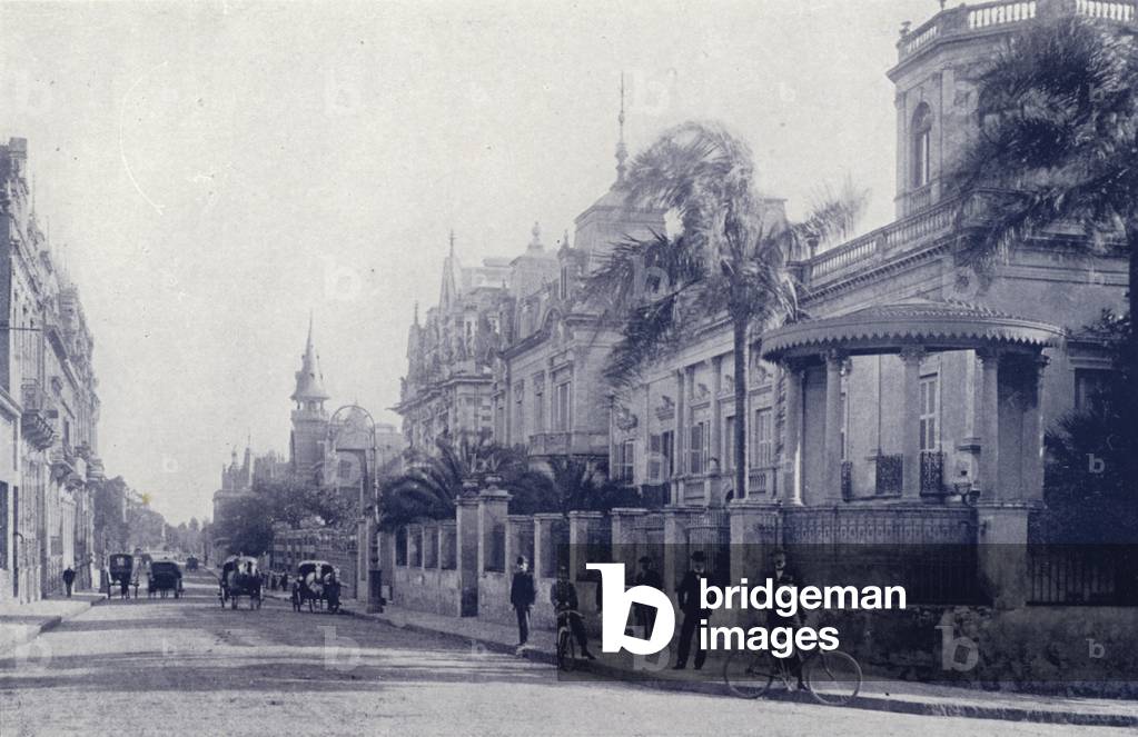 Buenos Aires: Avenida Alvear (b/w photo)