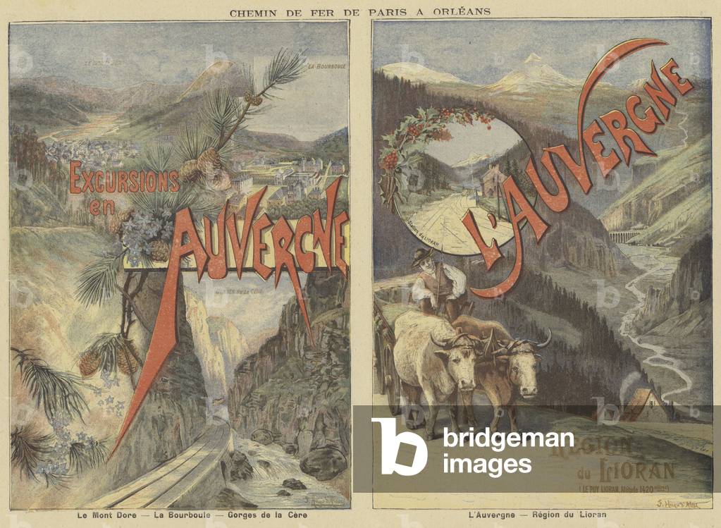 The Auvergne (colour litho)