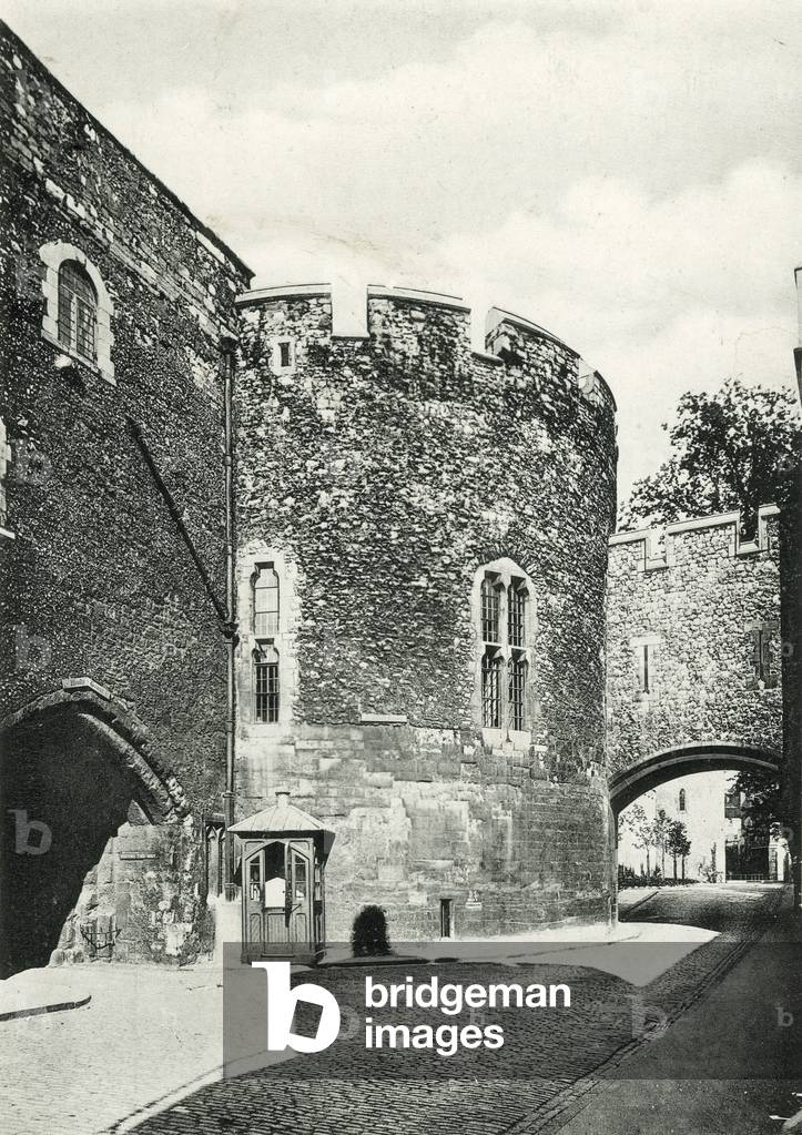 Wakefield and Bloody Towers (b/w photo)