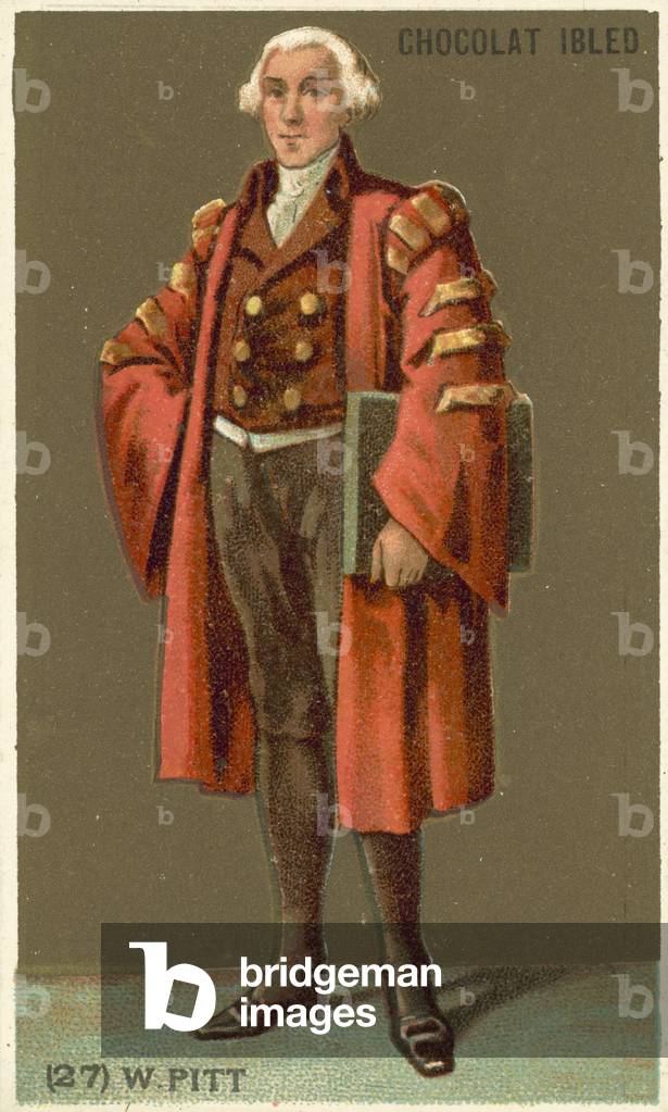 William Pitt the Elder (1708-1778), English statesman (chromolitho)