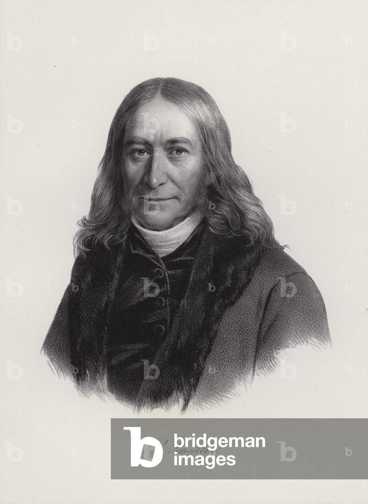 Peter Scheitlin, Swiss pastor and teacher (engraving)