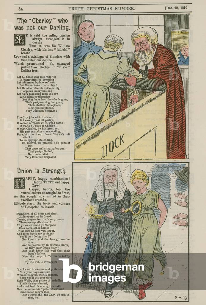 Political cartoons (colour litho)