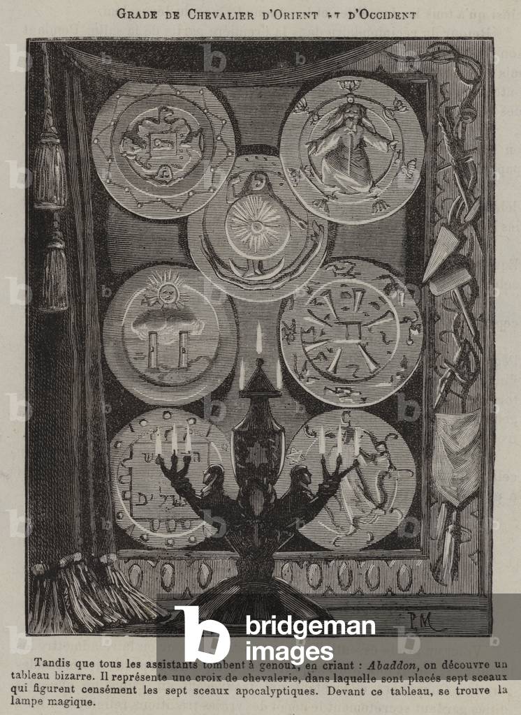 Degree of a Knight of the East and West (engraving)