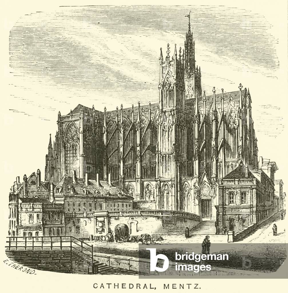 Cathedral, Mentz (engraving)