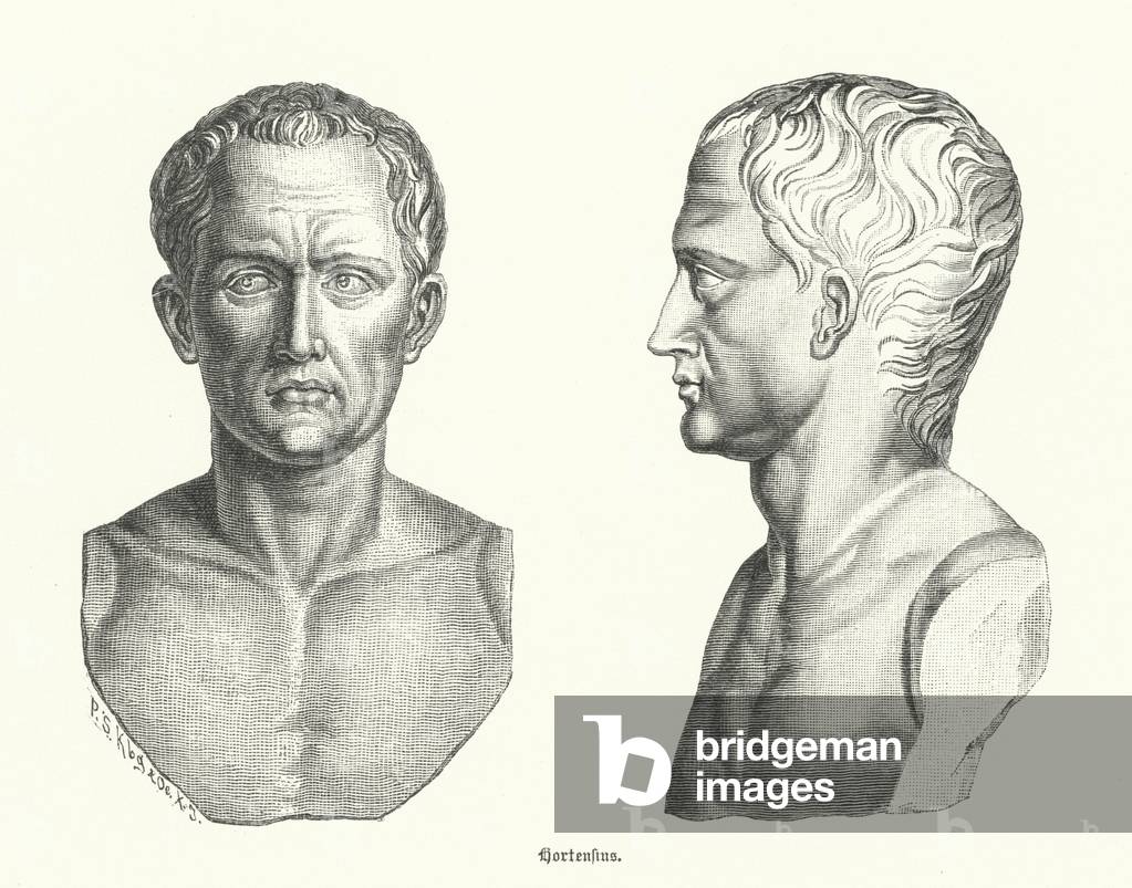Quintus Hortensius, Roman politician and orator (engraving)