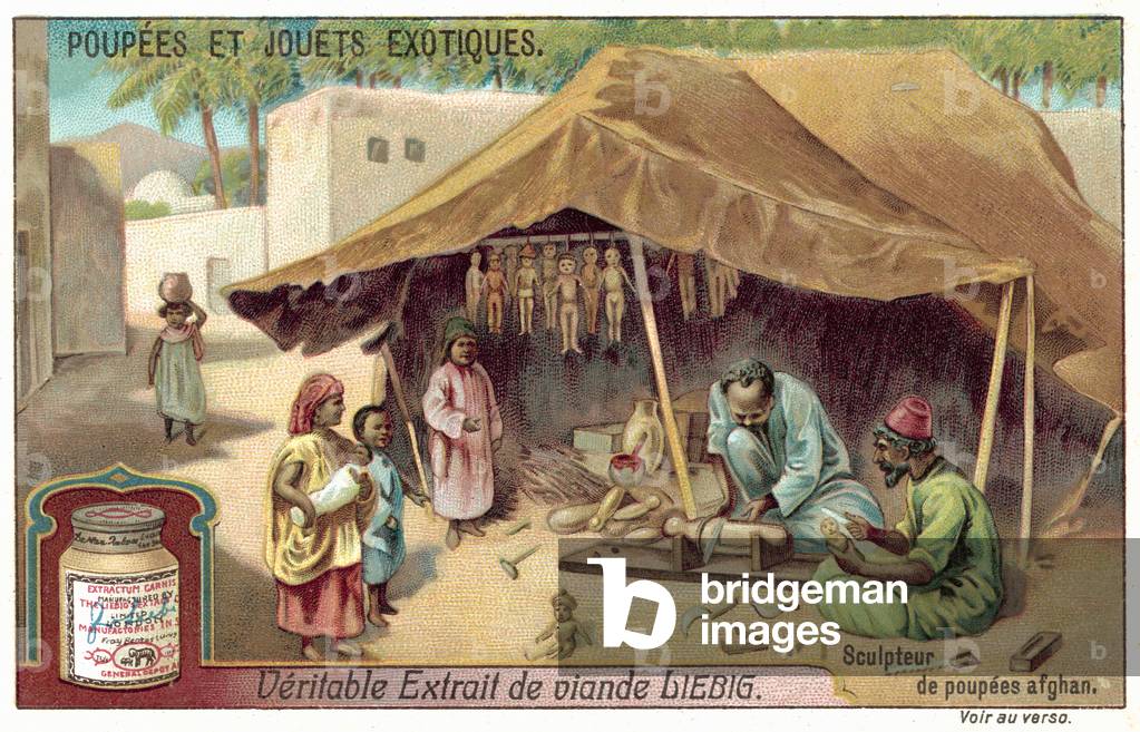 Afghan doll maker (chromolitho)
