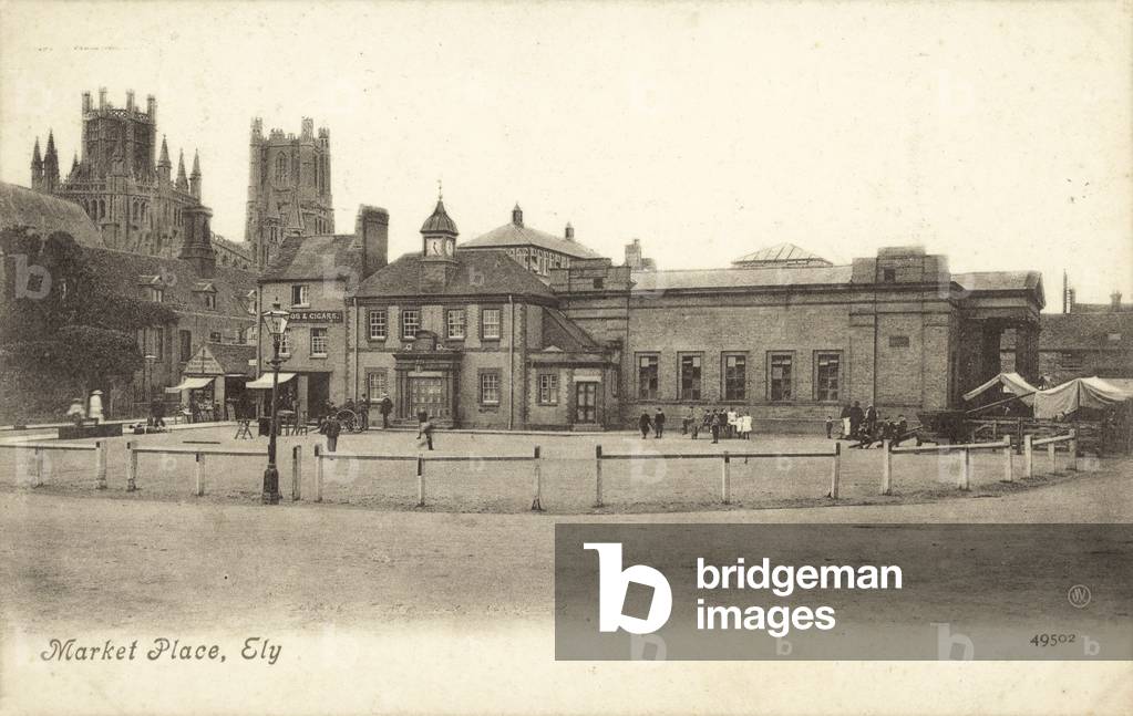 Market Place, Ely (b/w photo)