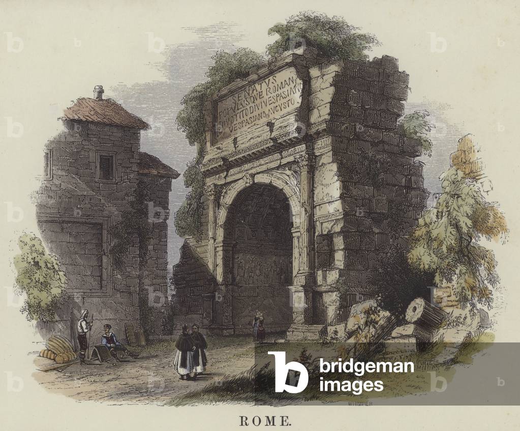 Rome (coloured engraving)