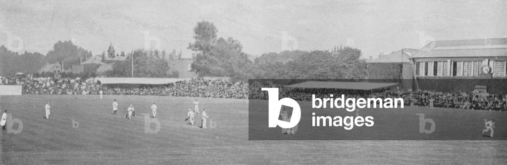 University Cricket Match at Lord's (b/w photo)