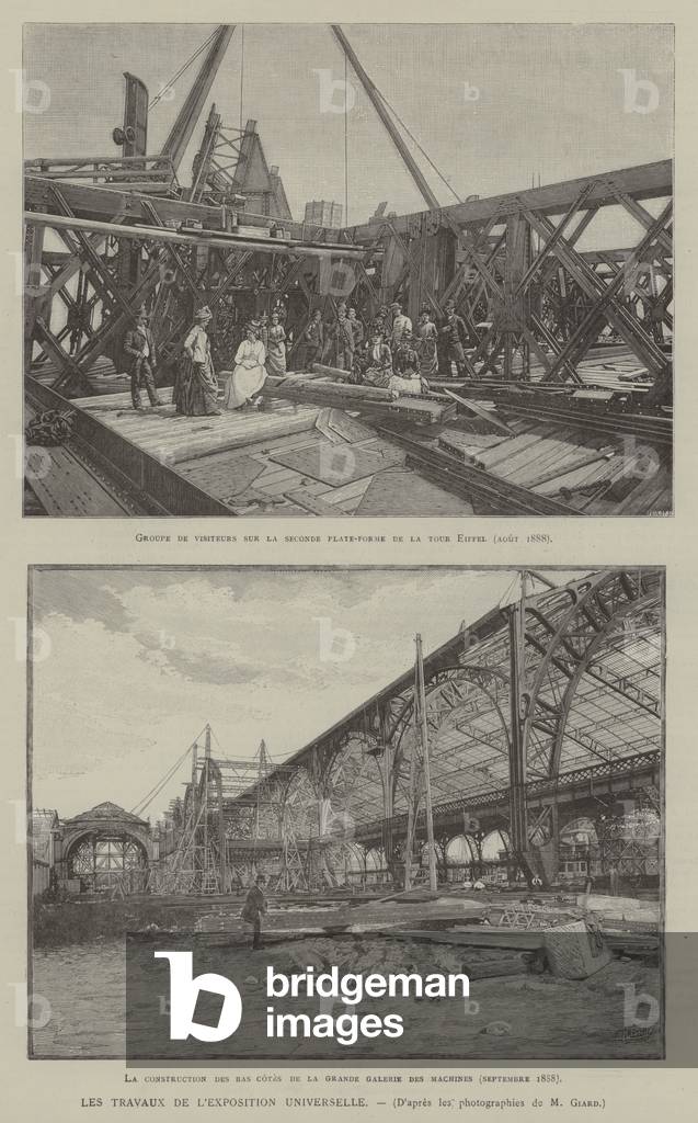 Les Travaux de L'Exposition Universelle (engraving)
