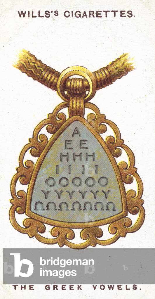 The Greek Vowels (chromolitho)
