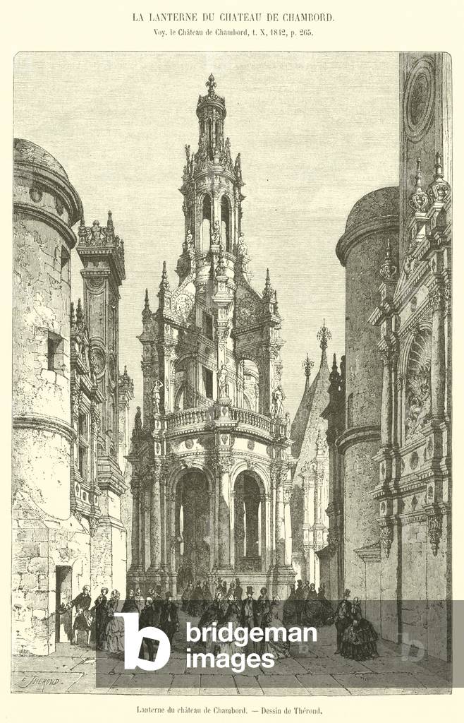 Lanterne du chateau de Chambord (engraving)