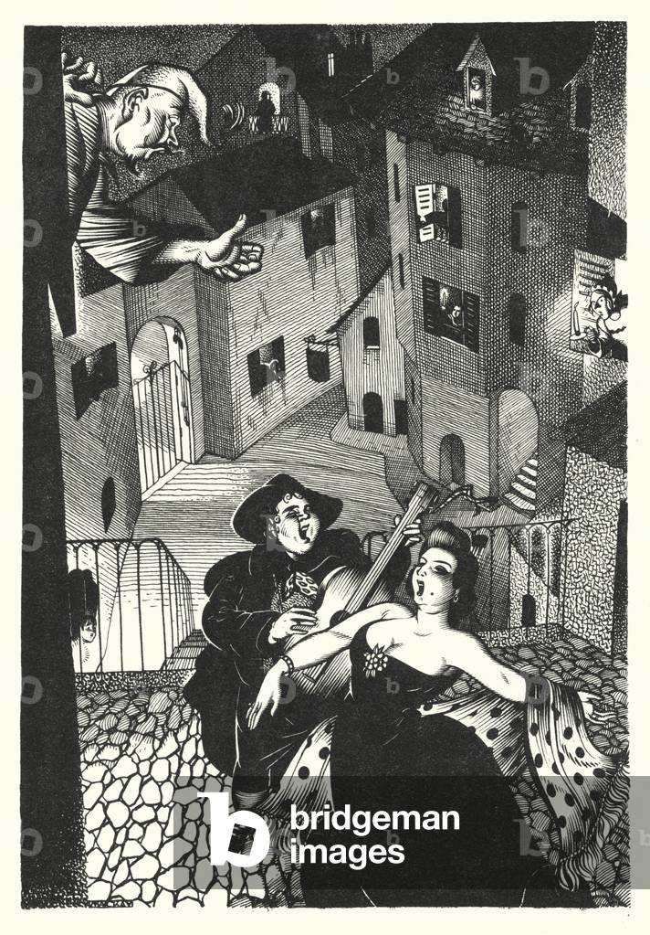 Providence And The Guitar (litho)