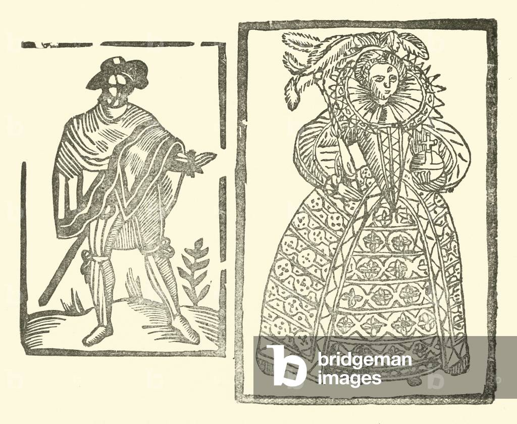 Illustration for The Roxburghe Ballads (woodcut)