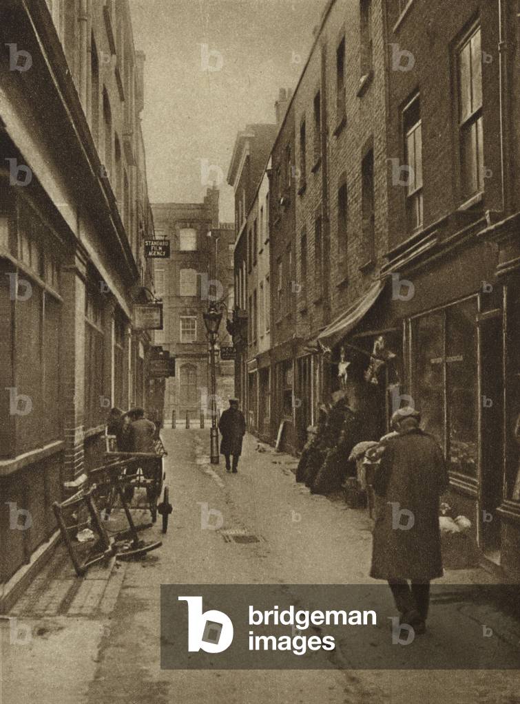 St Anne's Court, Soho (b/w photo)