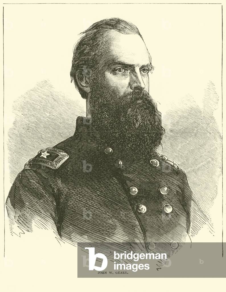 John W Geary, October 1863 (engraving)