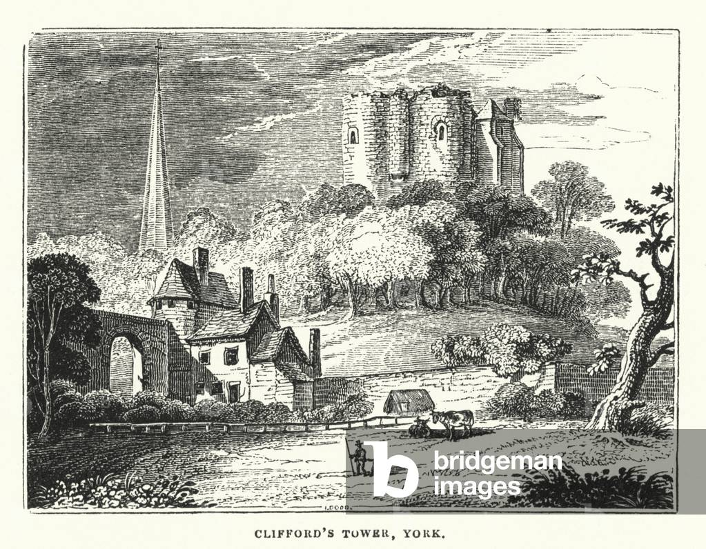 Clifford's Tower, York (engraving)