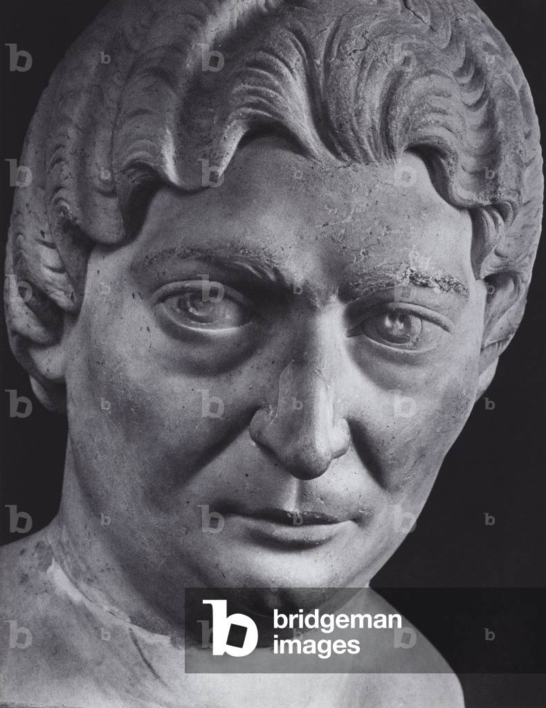 Roman Portraits: Female Portrait (b/w photo)