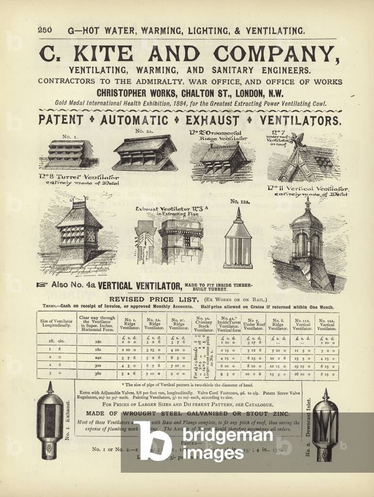 Page from The Architect's, Surveyor's and Engineer's Compendium 1892 (engraving)
