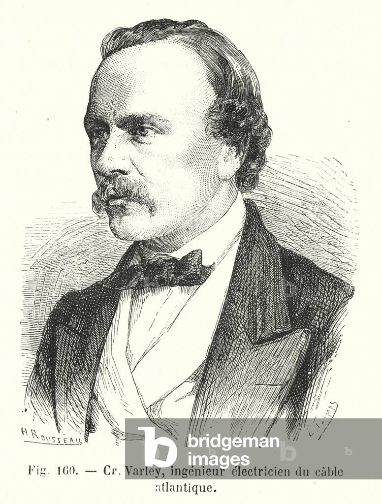 Cr Varley, ingenieur electricien du cable atlantique (engraving)