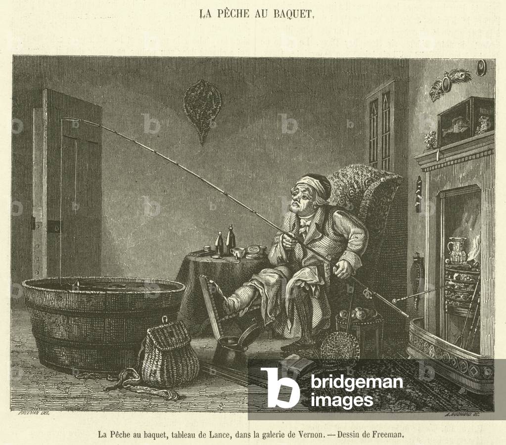 La Peche au baquet (engraving)