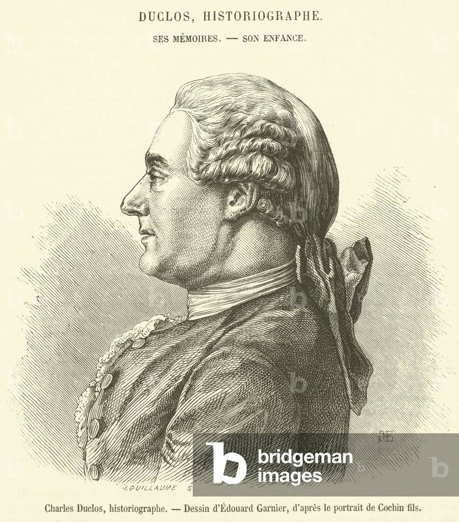 Charles Duclos, historiographe (engraving)