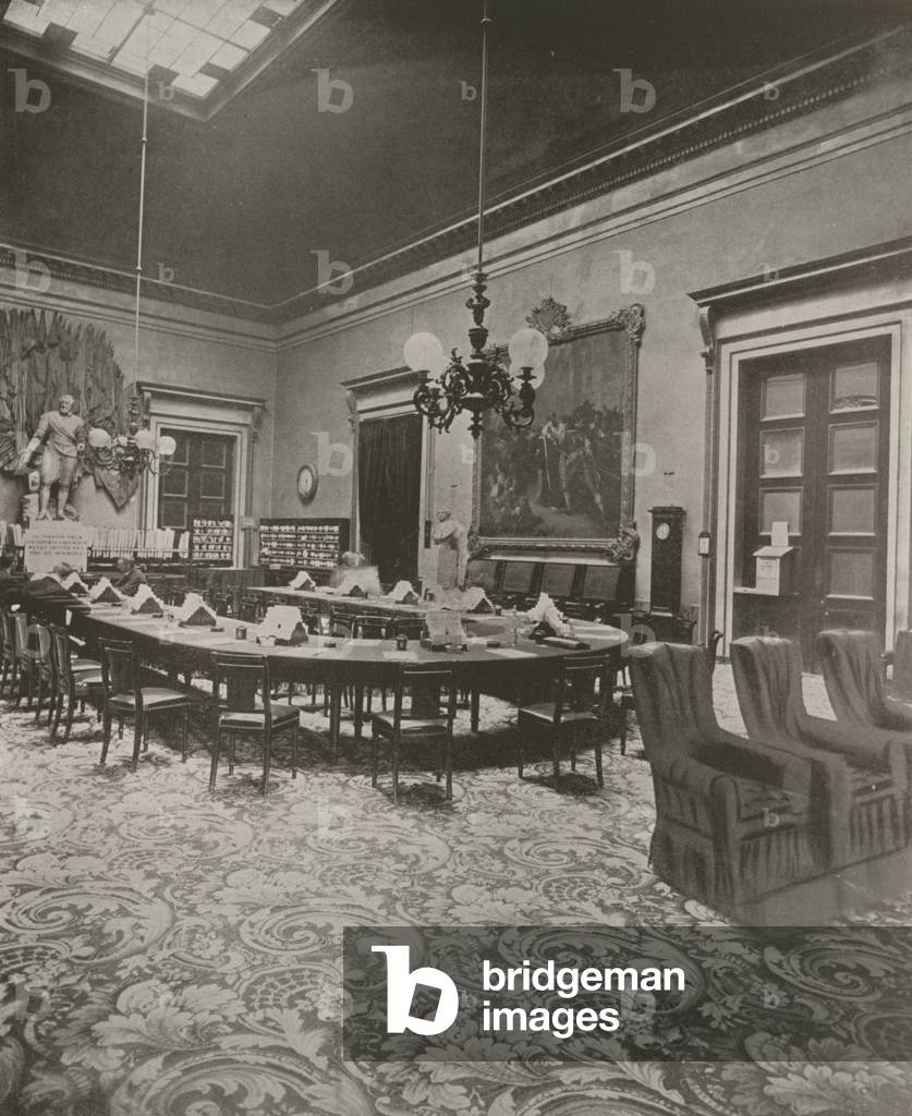 Paris: Chamber of Deputies, Salle des Conferences (b/w photo)