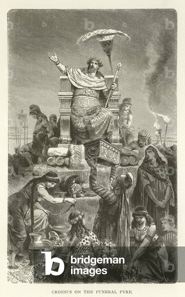 Croesus on the Funeral Pyre (engraving)