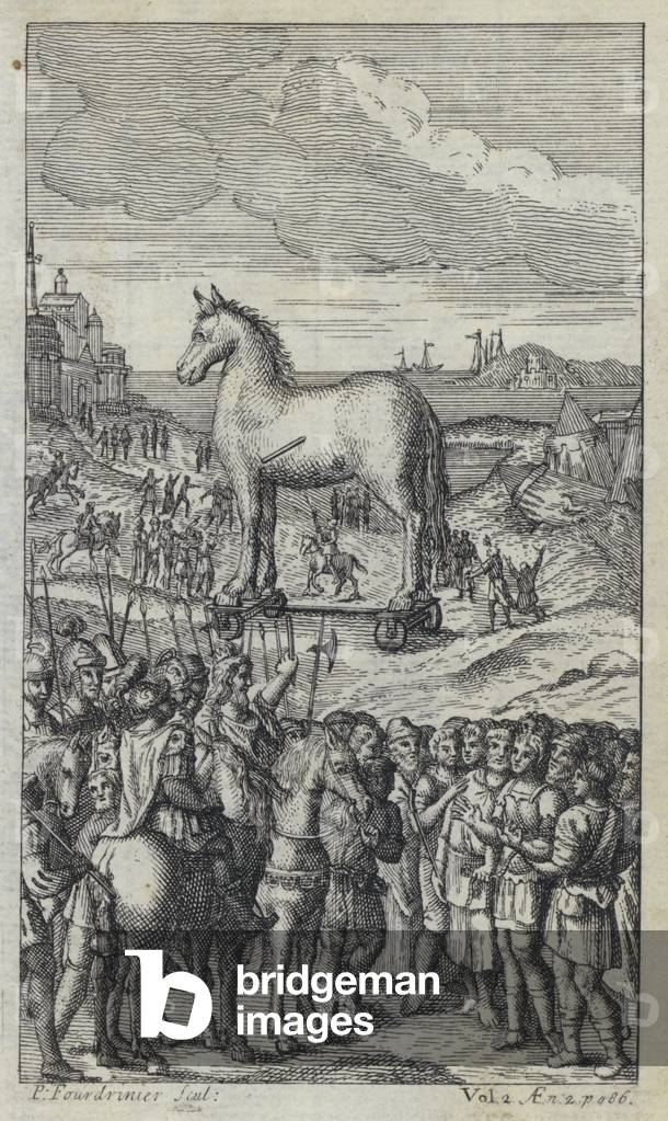 Illustration for John Dryden's translation of Virgil's Aeneid (engraving)