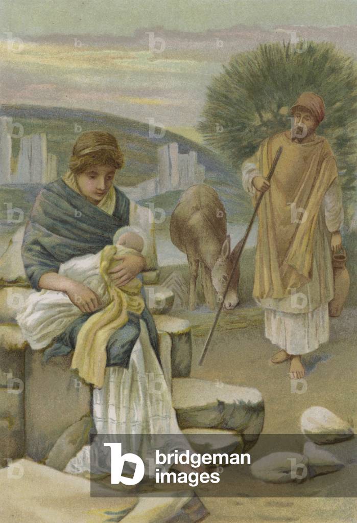 The Flight into Egypt (chromolitho)